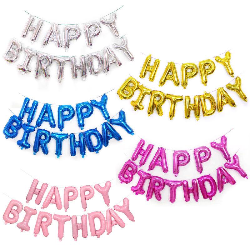 Happy Birthday Foil Balloon Bunting – Partycare.lk