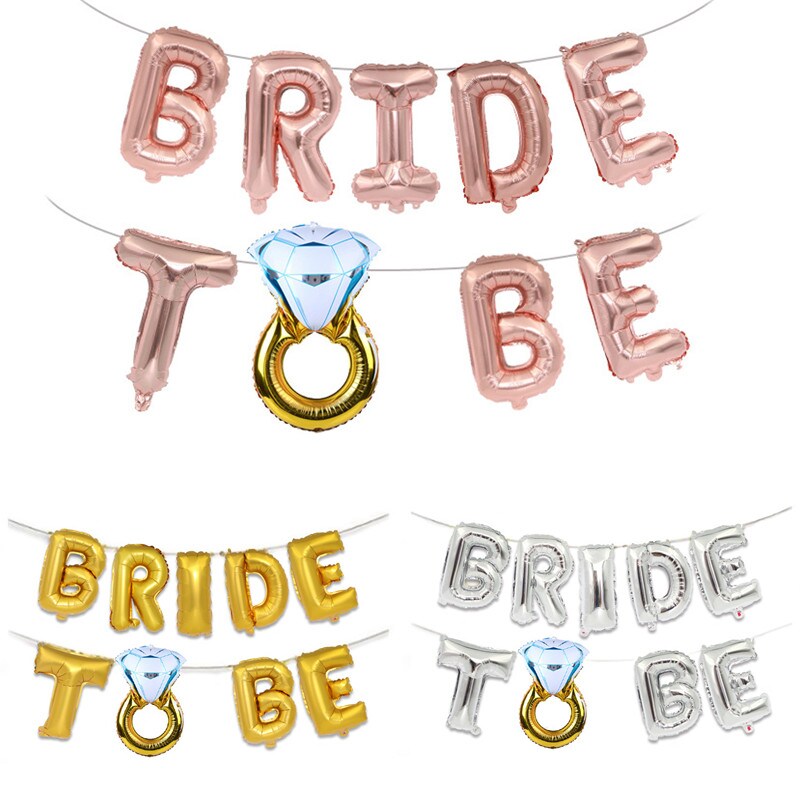 Bride To Be Foil Balloon Bunting – Partycare.Lk